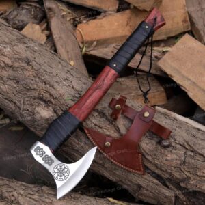 Handmade Viking Axe, Engraving Option on Handle