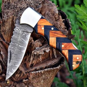 Damascus Steel Viking Knifw, Custom Hand Forged Viking Knifw For Gift, Steel Folding Fix Blade Survival Tool For Camper, Knifw.