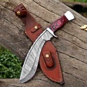Damascus Steel Viking Knifw, Custom Hand Forged Viking Knifw For Gift, Steel Folding Fix Blade Survival Tool For Camper, Knifw.